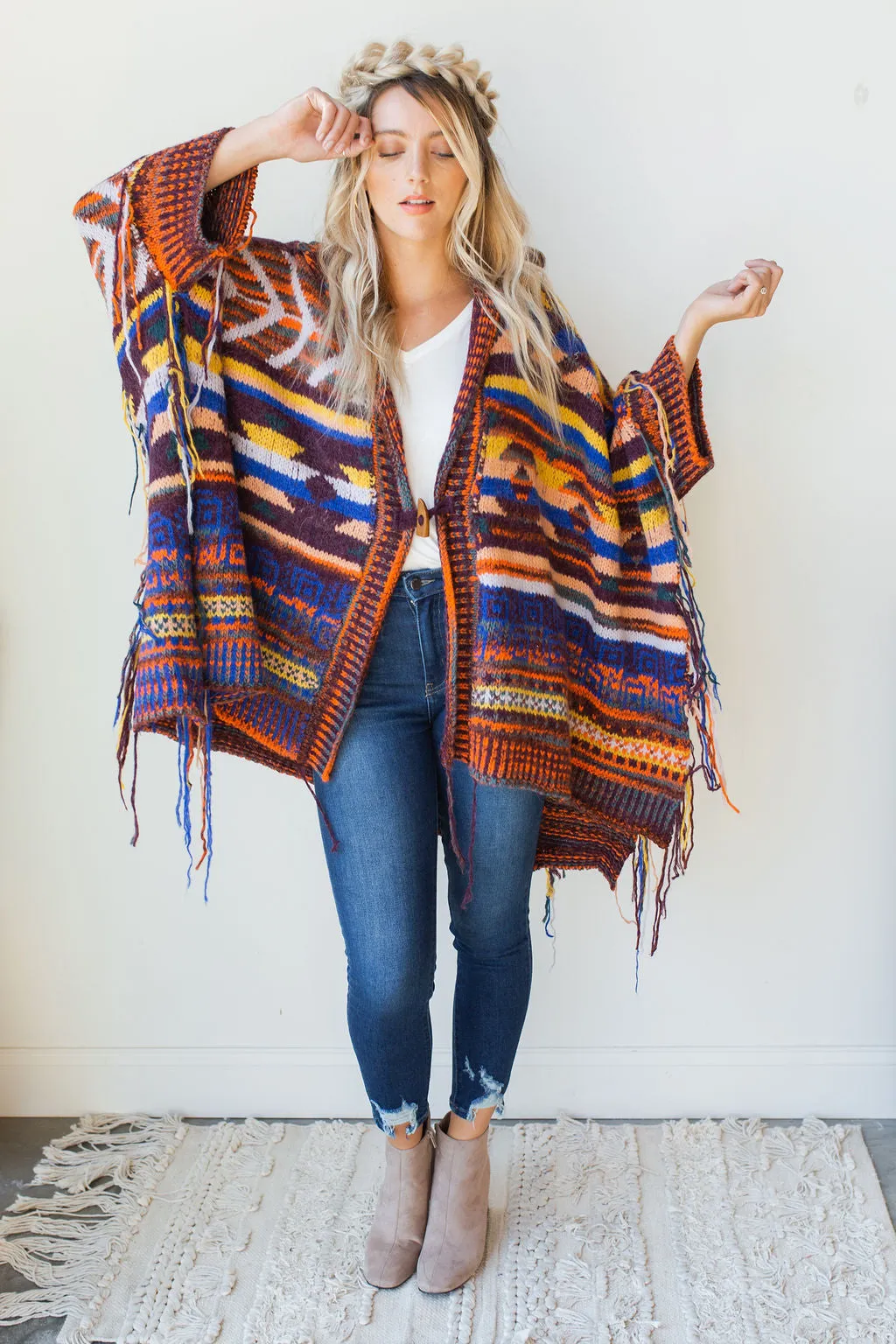 follow the arrow poncho