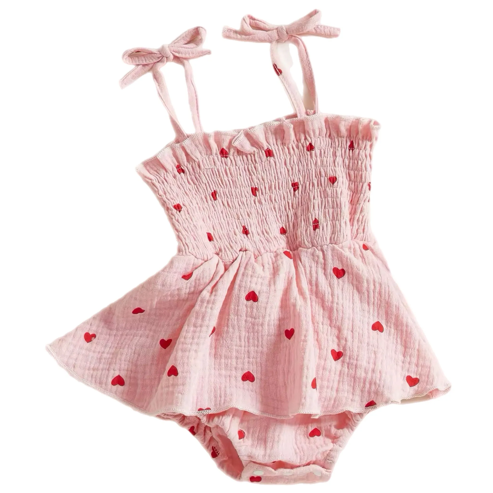 Heartstrings Tie-Strap Romper