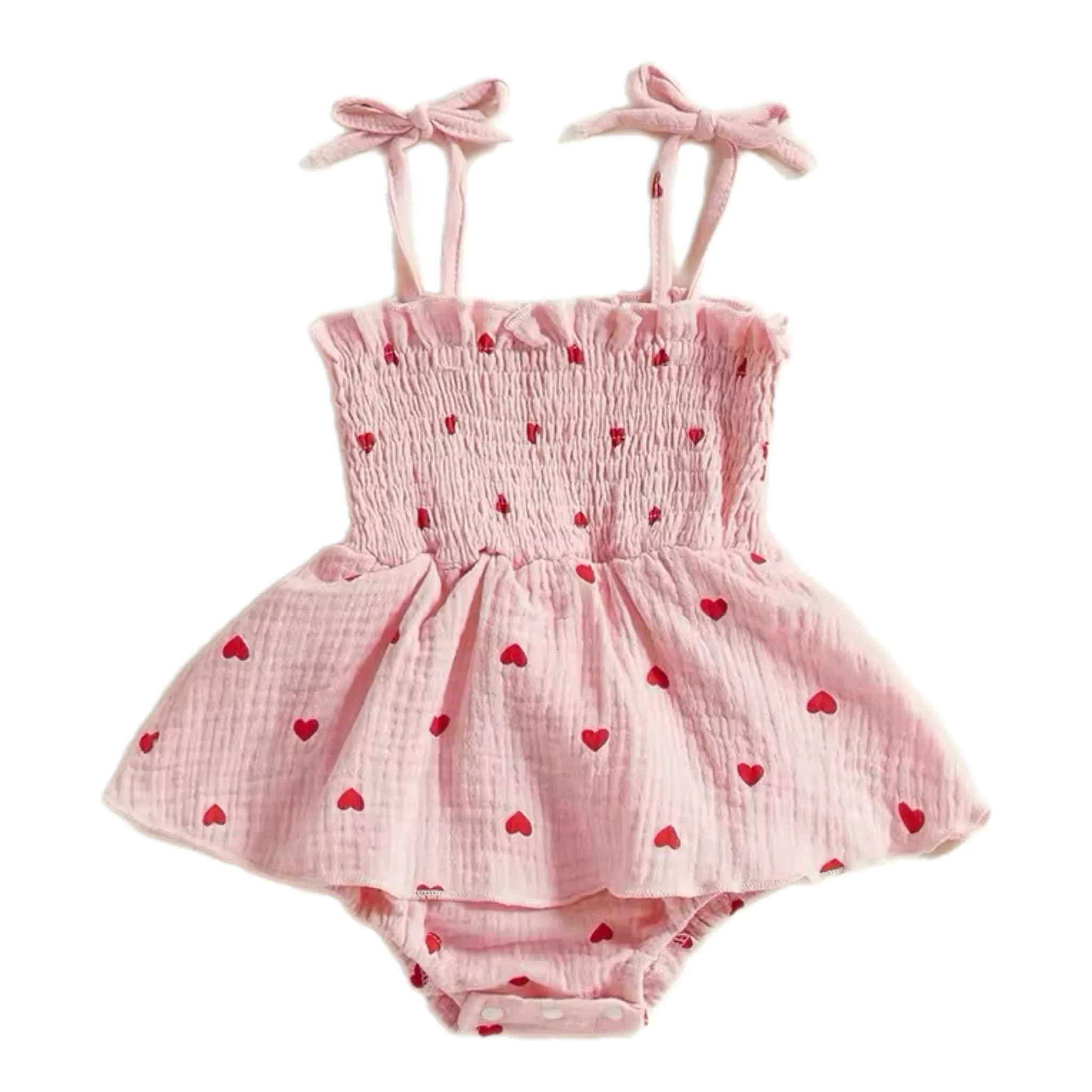 Heartstrings Tie-Strap Romper