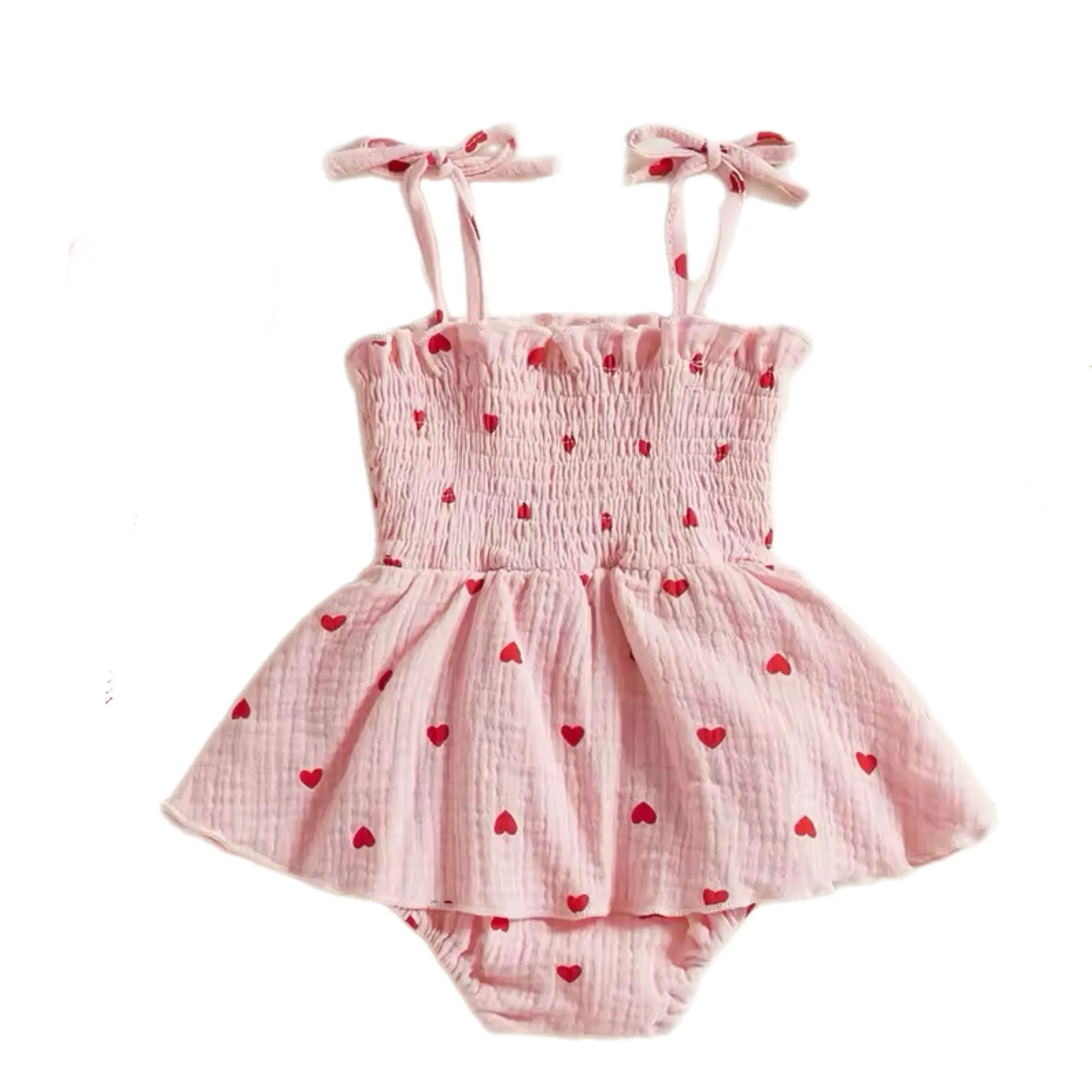 Heartstrings Tie-Strap Romper
