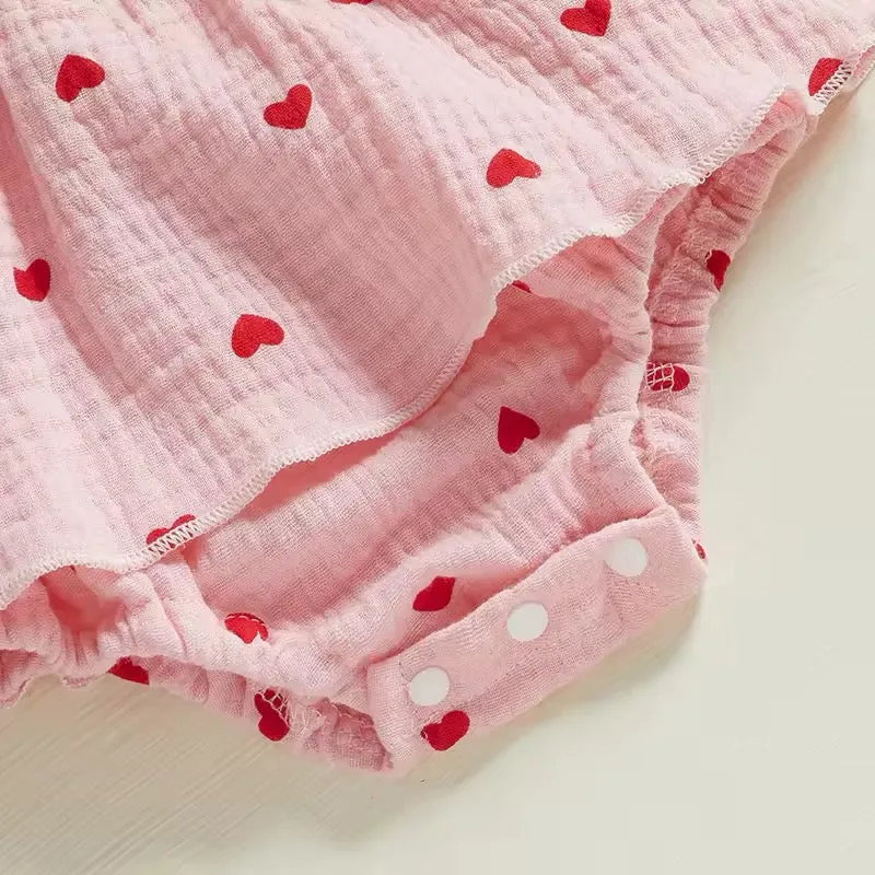 Heartstrings Tie-Strap Romper