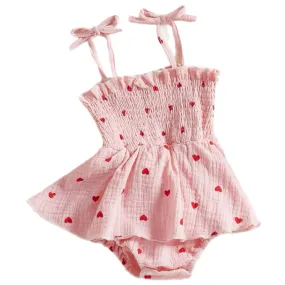 Heartstrings Tie-Strap Romper