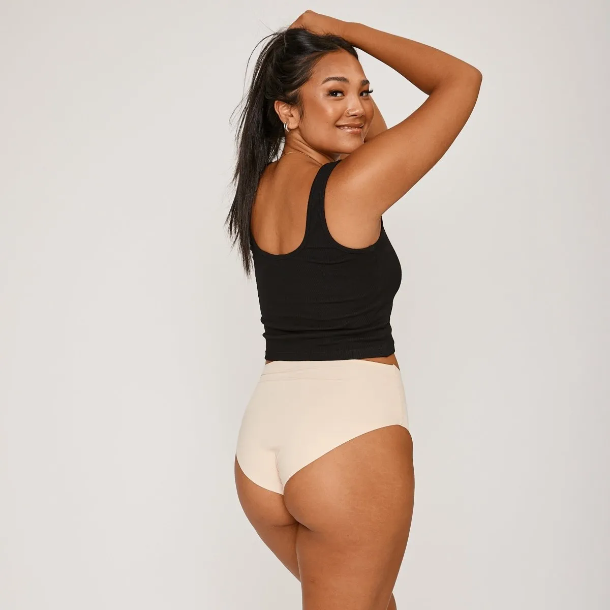 High-Rise Bikini Brief - Seamless Ultrasmooth - Buttermilk