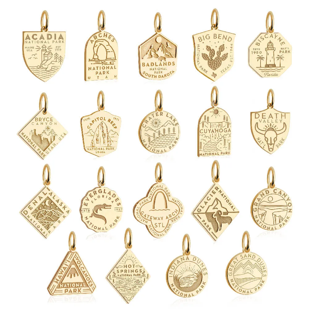 Hot Springs National Park Charm, Solid Gold