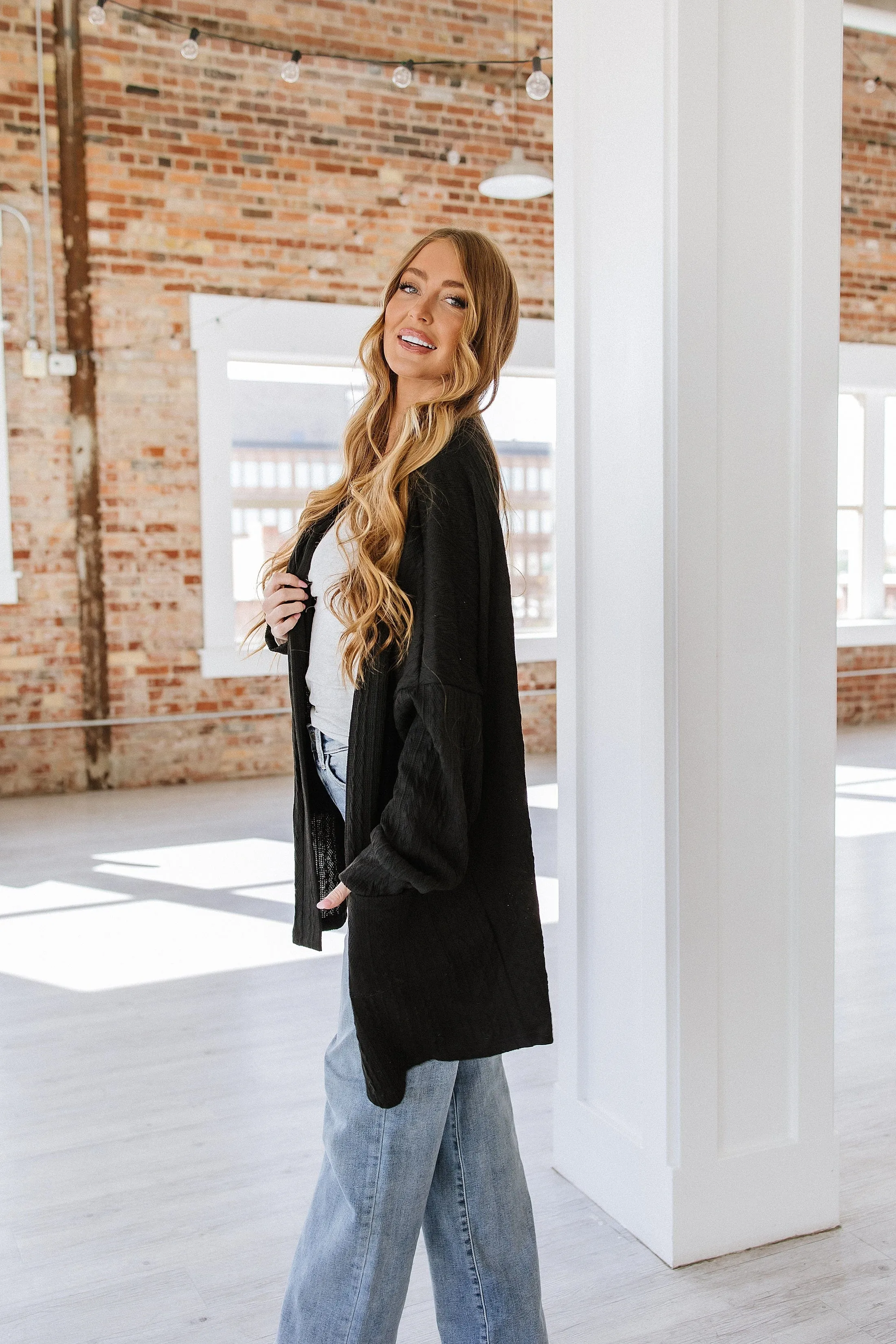Jerilyn Textured Knit Cardigan | DROPSHIP