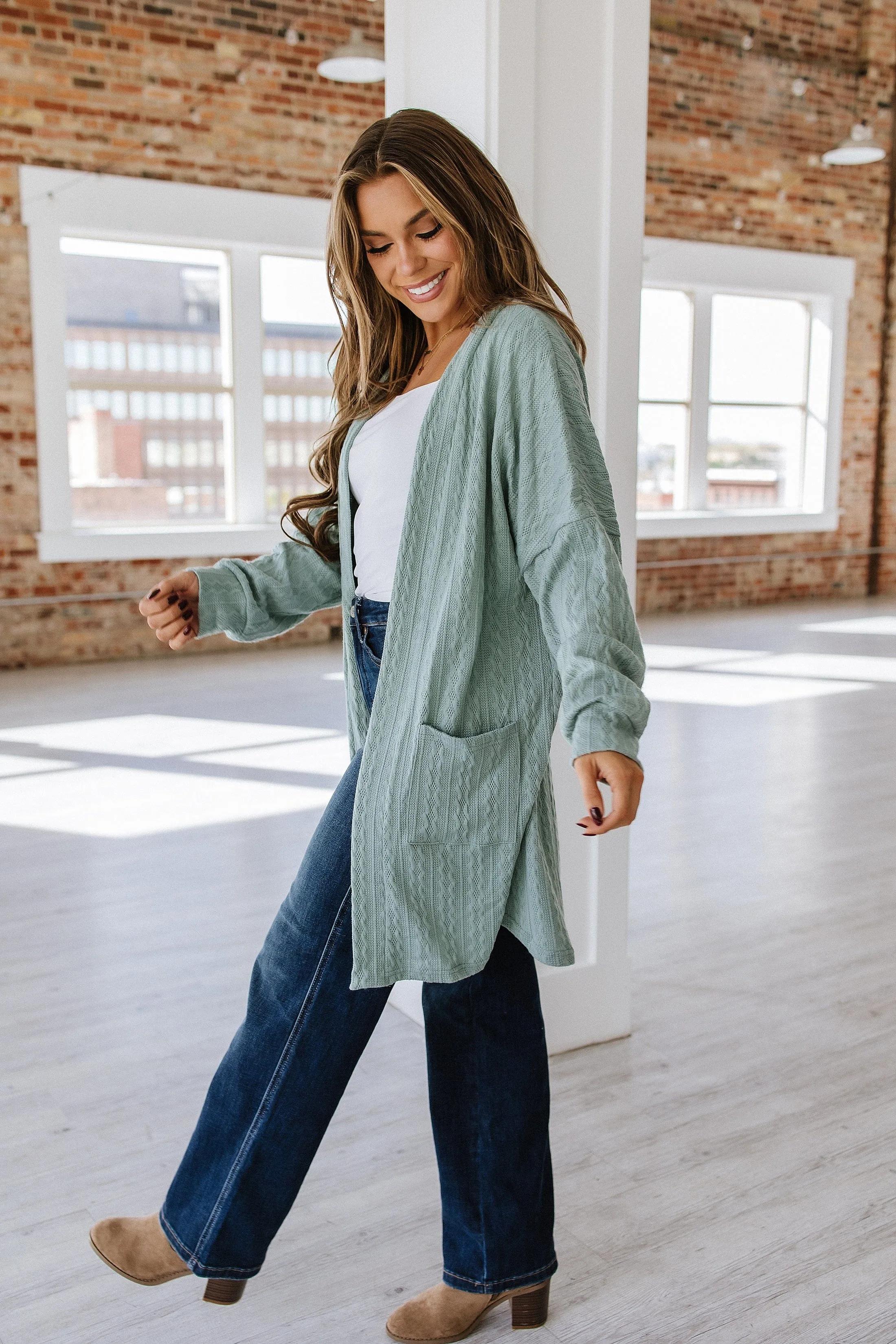 Jerilyn Textured Knit Cardigan | DROPSHIP