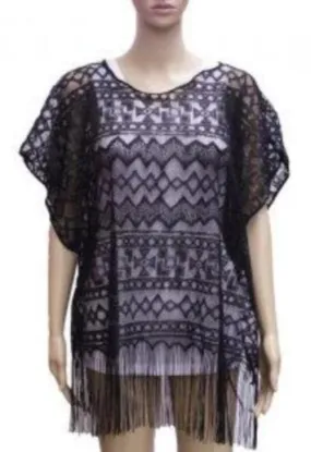 Lace Poncho/Cover Up