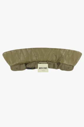 Leather Collar - Olive