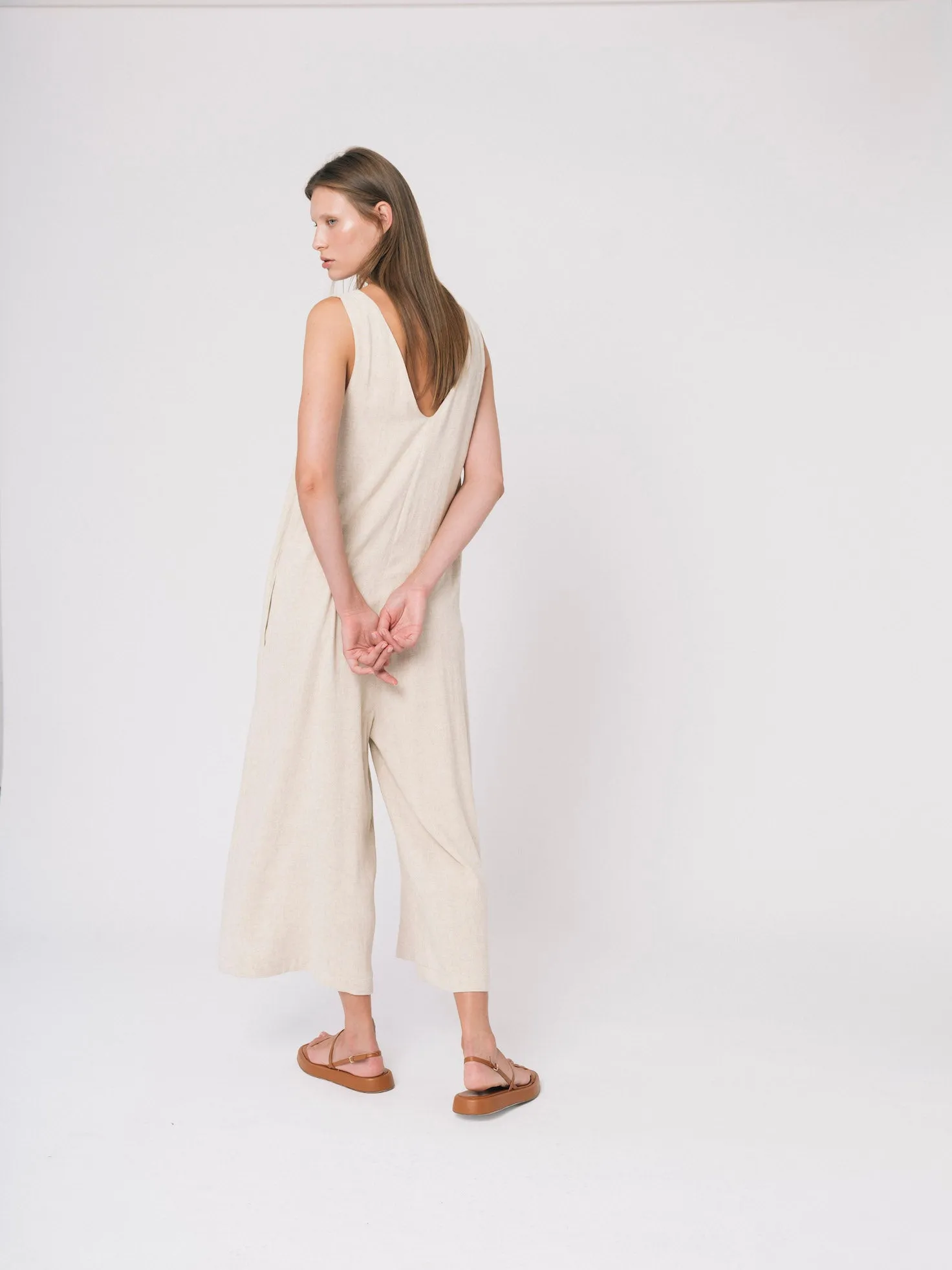 linen overall - taka