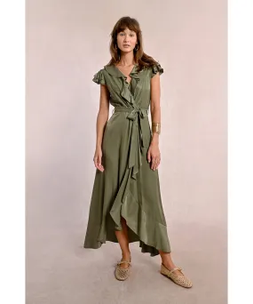 Louden Ruffle Wrap Dress