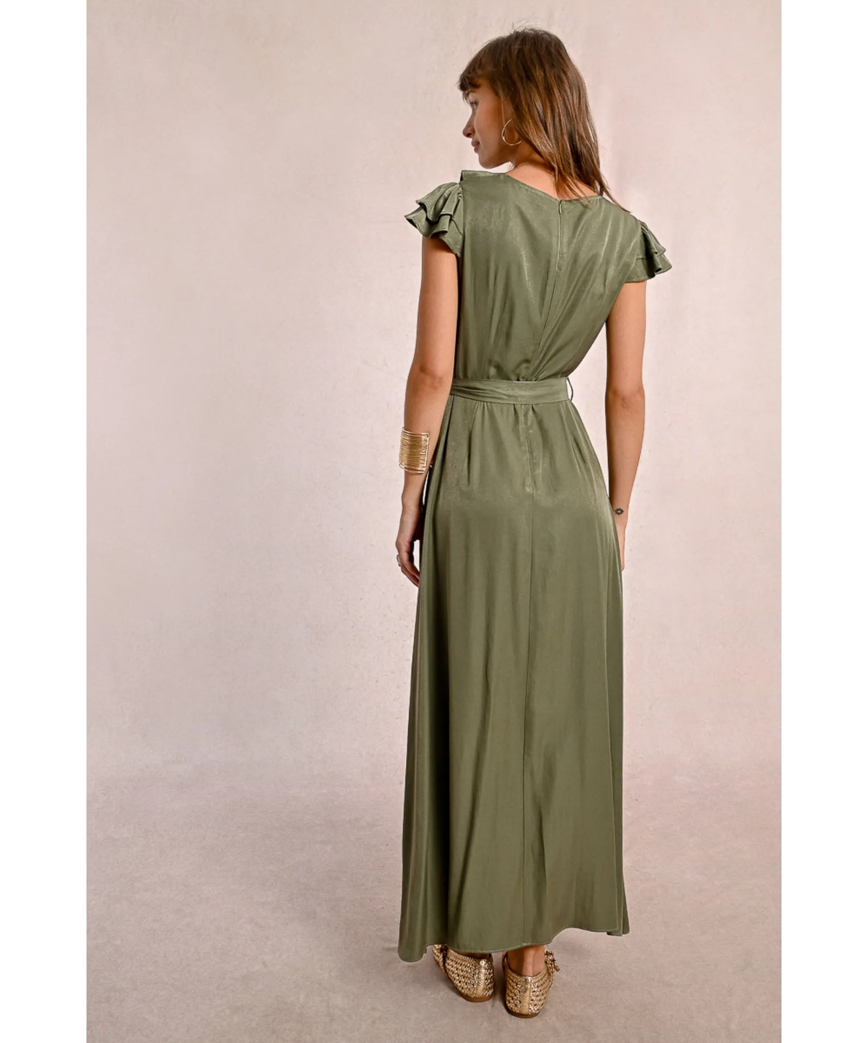 Louden Ruffle Wrap Dress