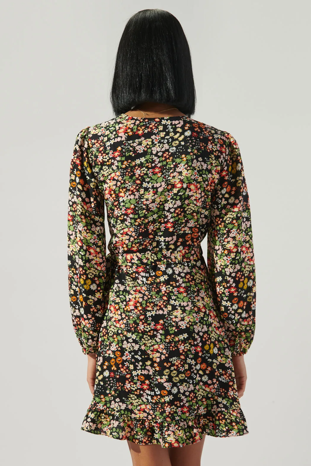 Malta Wildflower Mini Wrap Dress