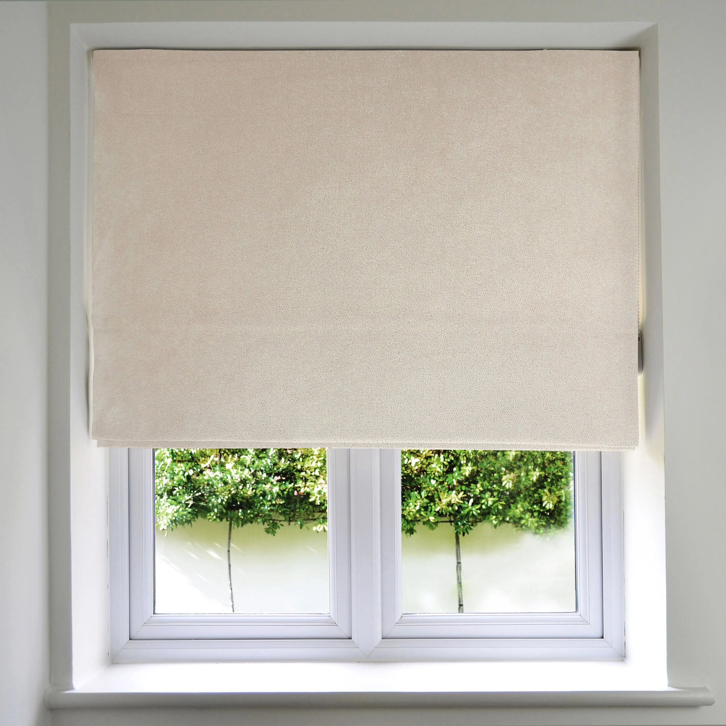 Matt Champagne Gold Velvet Roman Blind
