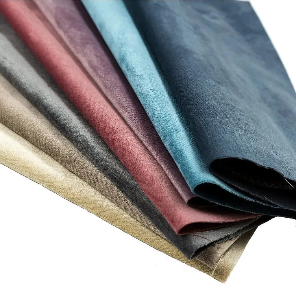 Matt Champagne Gold Velvet Roman Blind