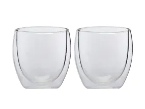 Maxwell & Williams Blend Double Wall Coffee Cup 250ml Set Of 2 Gift Boxed