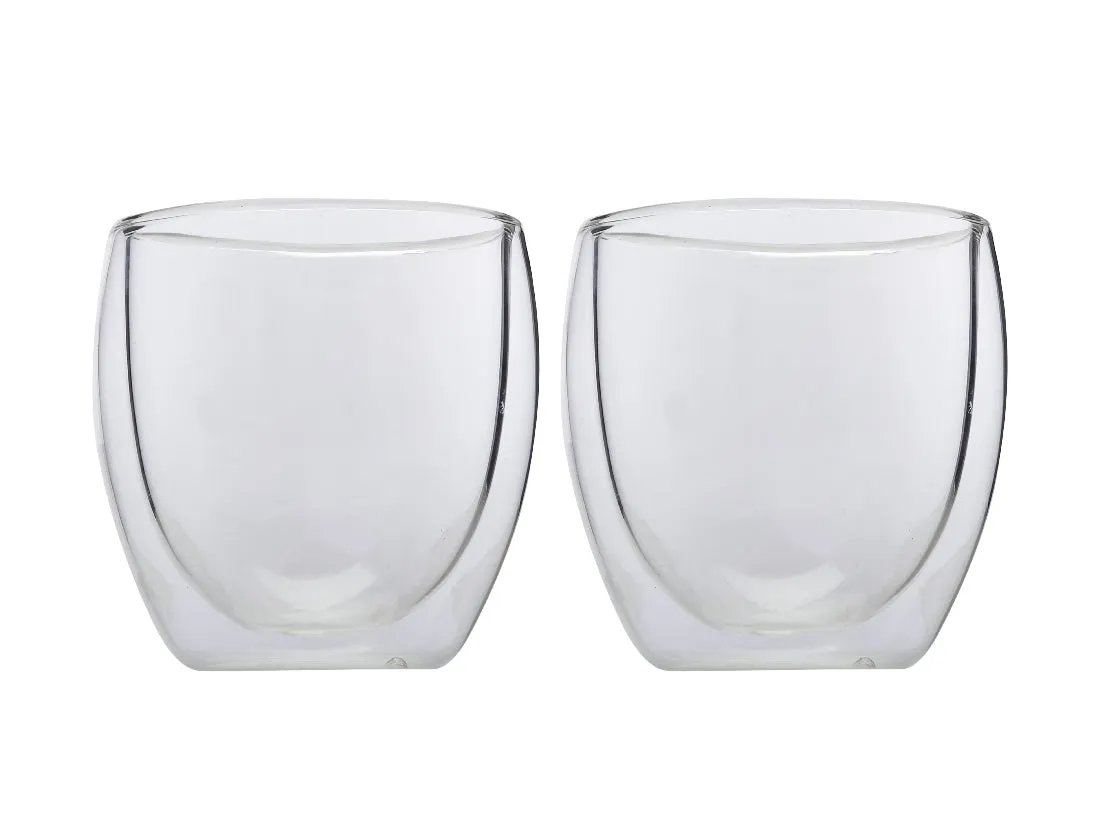 Maxwell & Williams Blend Double Wall Coffee Cup 250ml Set Of 2 Gift Boxed