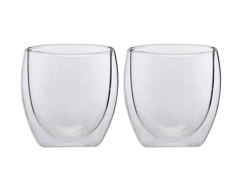 Maxwell & Williams Blend Double Wall Coffee Cup 250ml Set Of 2 Gift Boxed