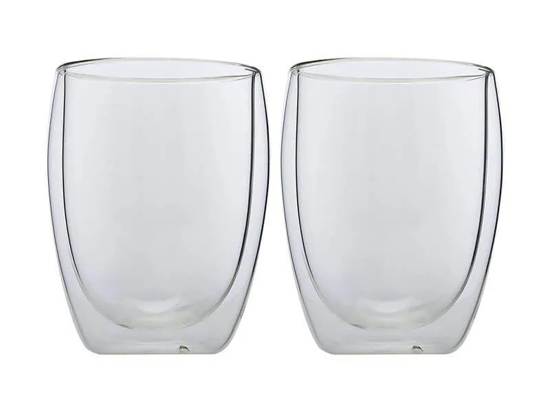 Maxwell & Williams Blend Double Wall Coffee Cup 350ml Set Of 2 Gift Boxed