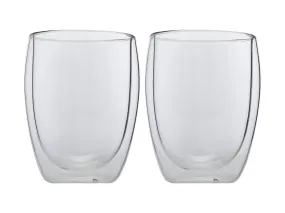 Maxwell & Williams Blend Double Wall Coffee Cup 350ml Set Of 2 Gift Boxed