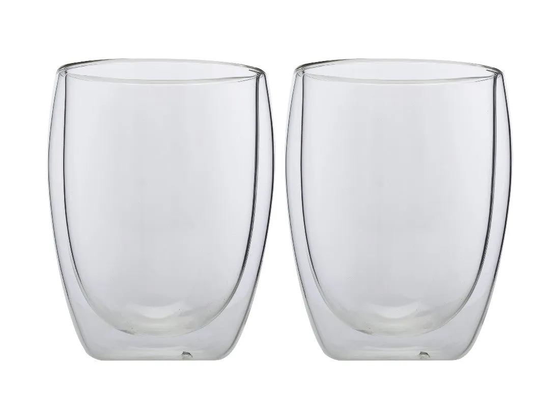 Maxwell & Williams Blend Double Wall Coffee Cup 350ml Set Of 2 Gift Boxed