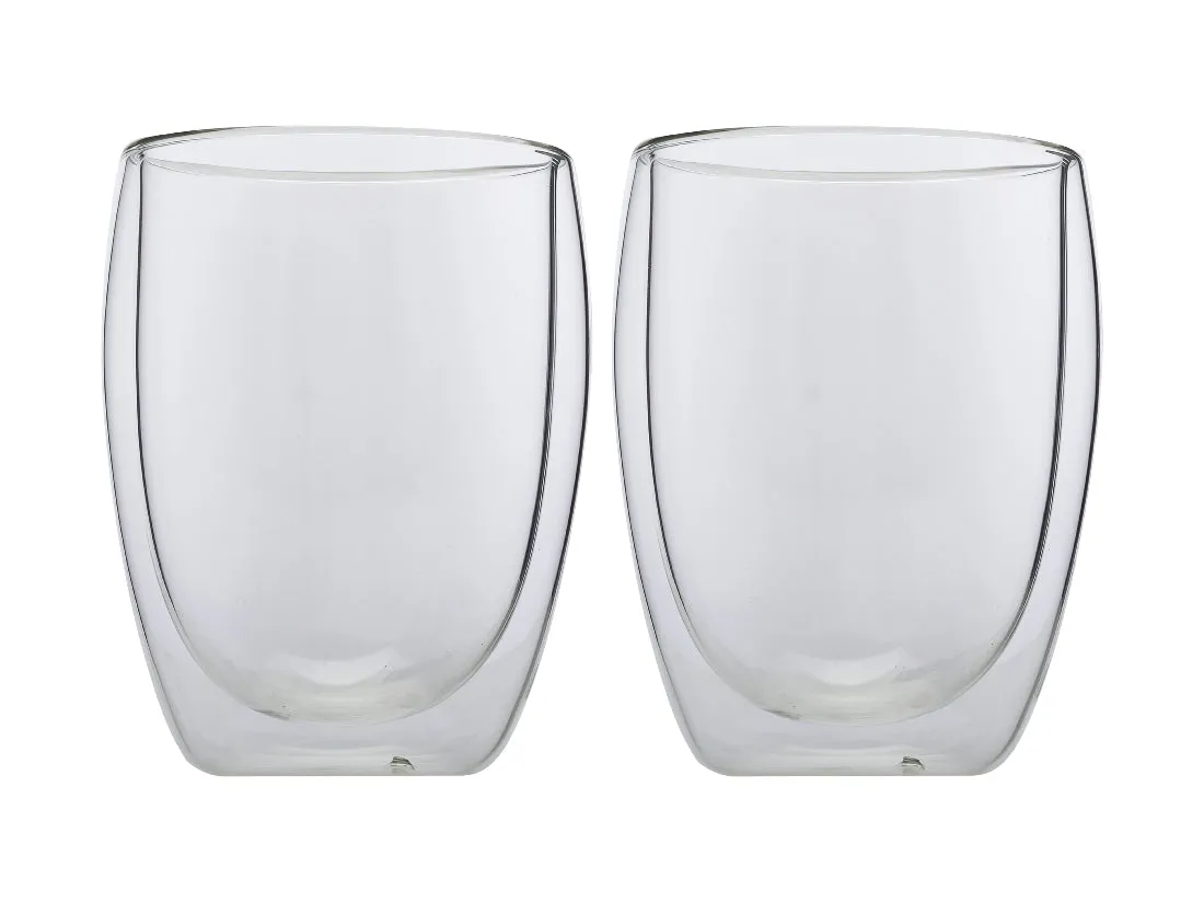 Maxwell & Williams Blend Double Wall Coffee Cup 350ml Set Of 2 Gift Boxed