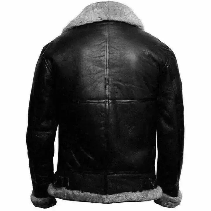Men's B3 RAF Aviator Flight Shearling Sheepskin Jacket