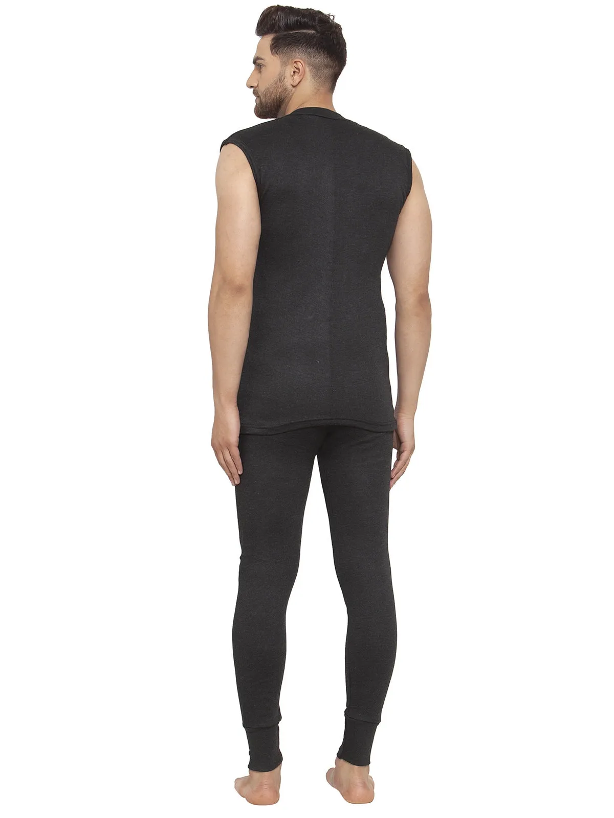 MEN'S SLEEVELESS THERMAL SET ( V NECK VEST AND TROUSER)