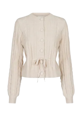 Molina Heavy Knit Cardigan - Sand Melange