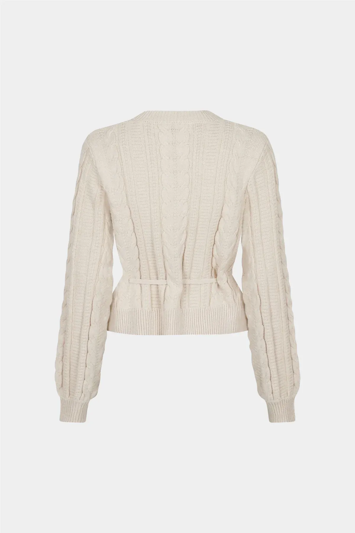 Molina Heavy Knit Cardigan - Sand Melange