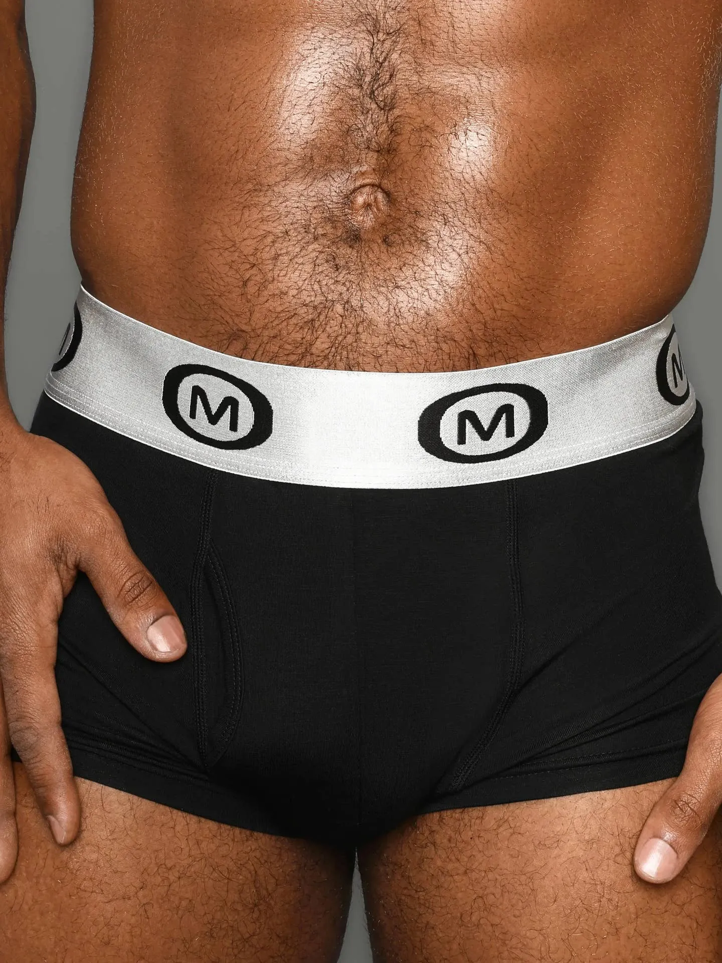 Mounderwear Modal Spandex Boxer Brief Black