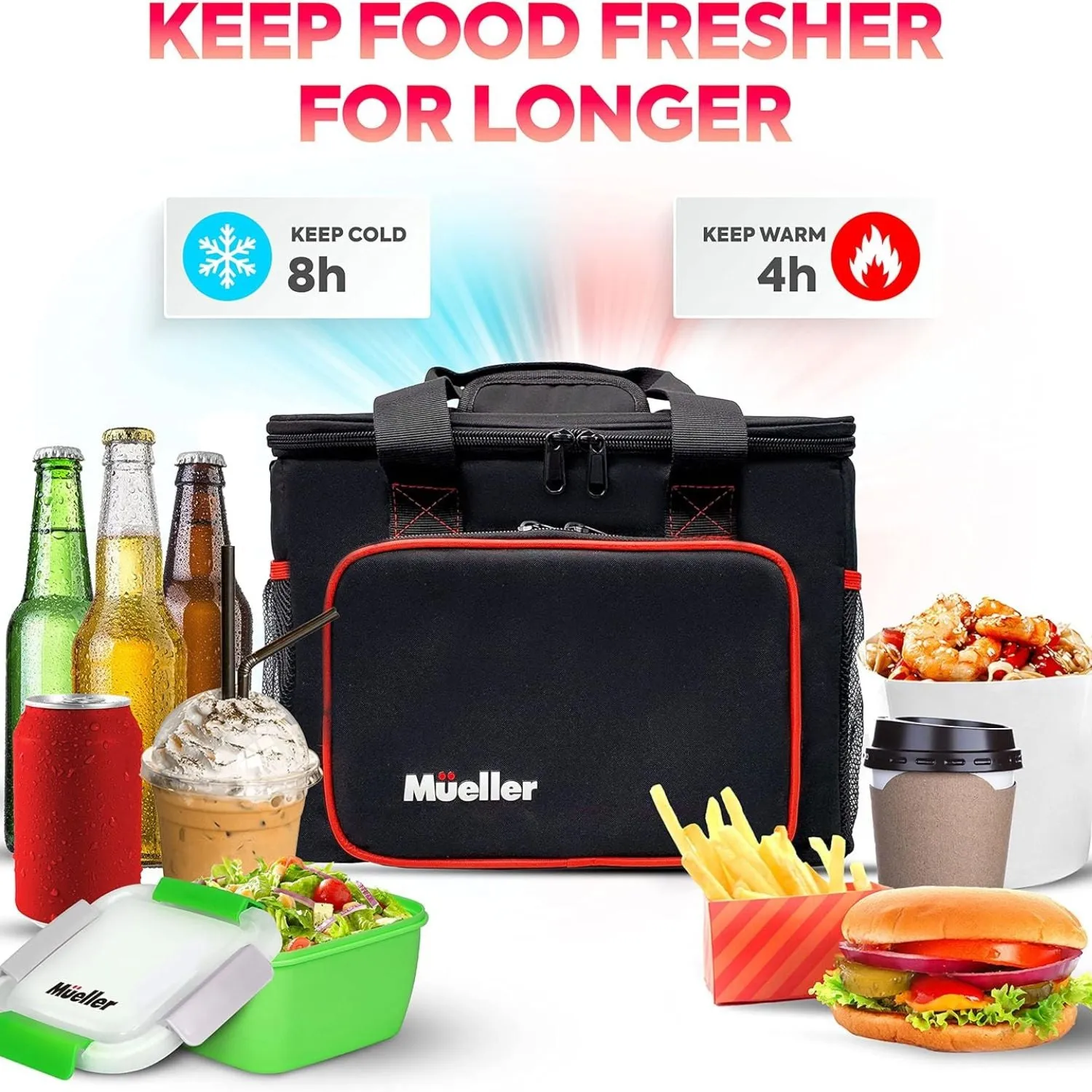 Mueller Insulated Collapsible Cooler Thermal Bag | Large