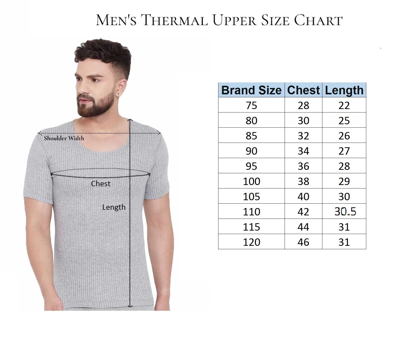 Neva Esancia Crew Neck Full Sleeves Warmer/Thermal Upper for Men