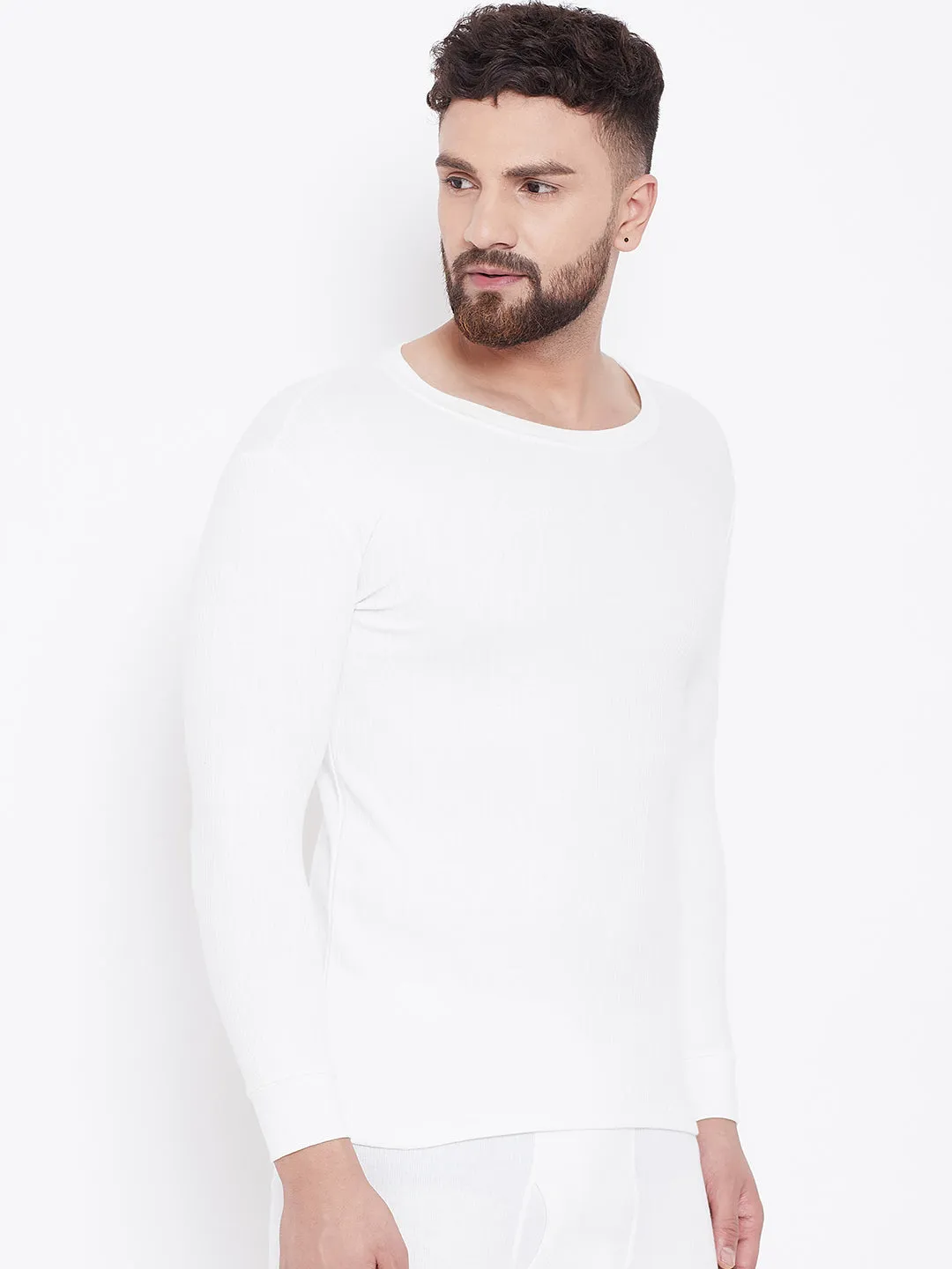 Neva Esancia Crew Neck Full Sleeves Warmer/Thermal Upper for Men