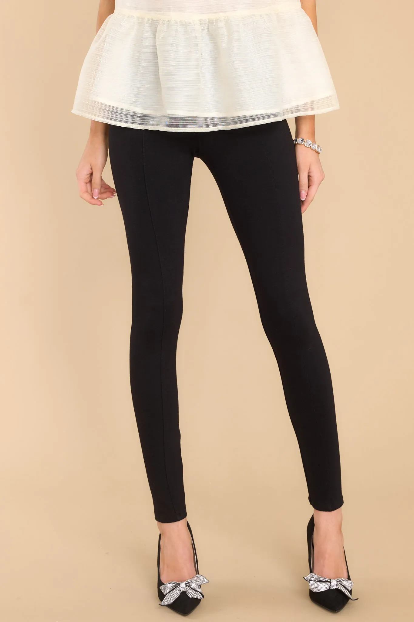 Never Serious Black Leggings