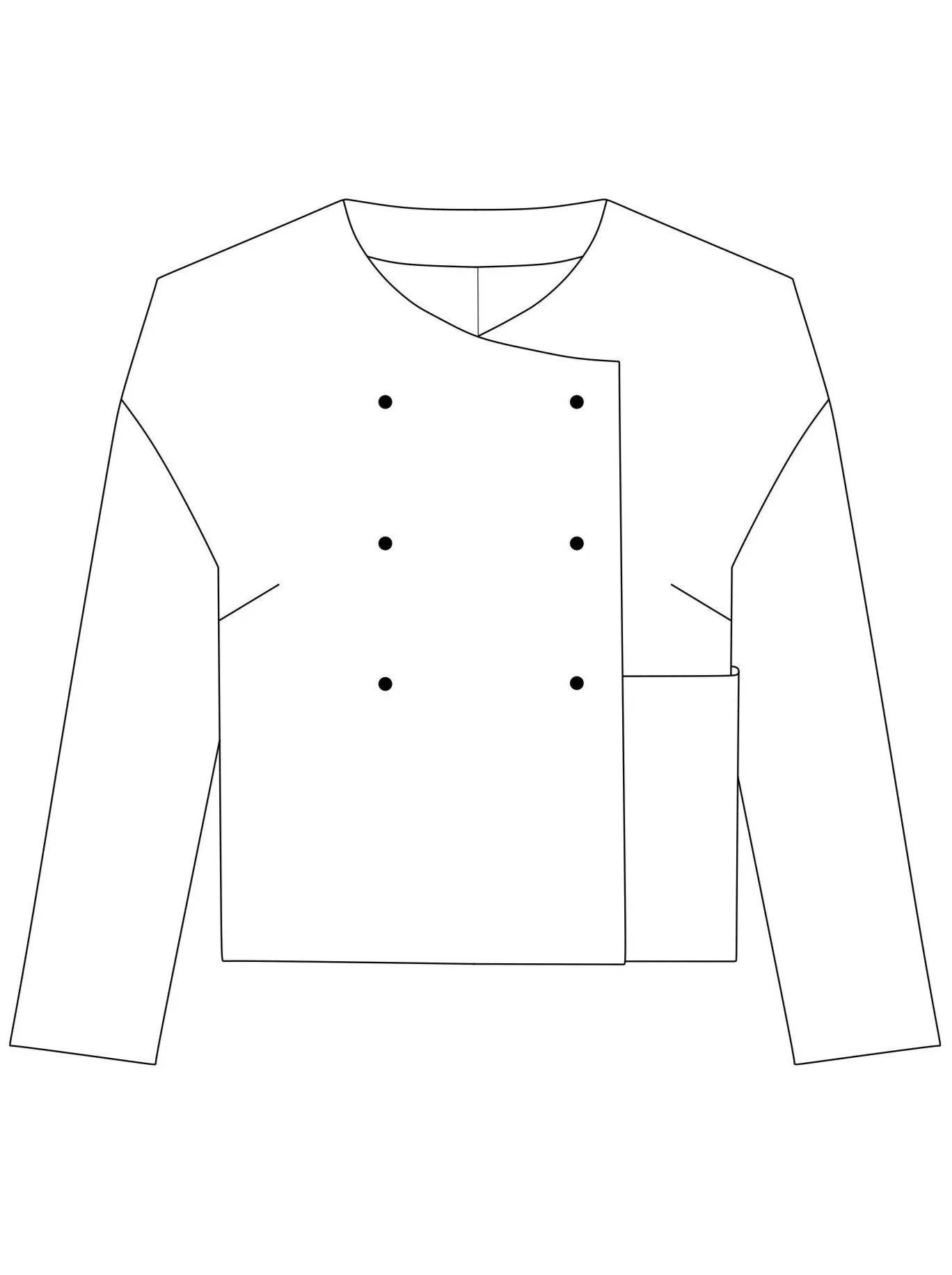 No49 kurze Jacke zweireihig