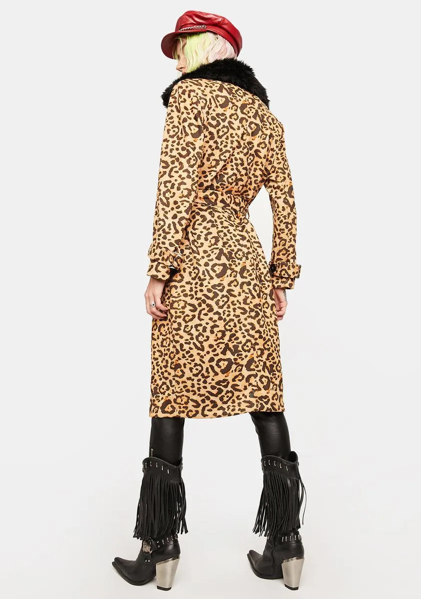 Noir Little By Little Leopard Print Jacket