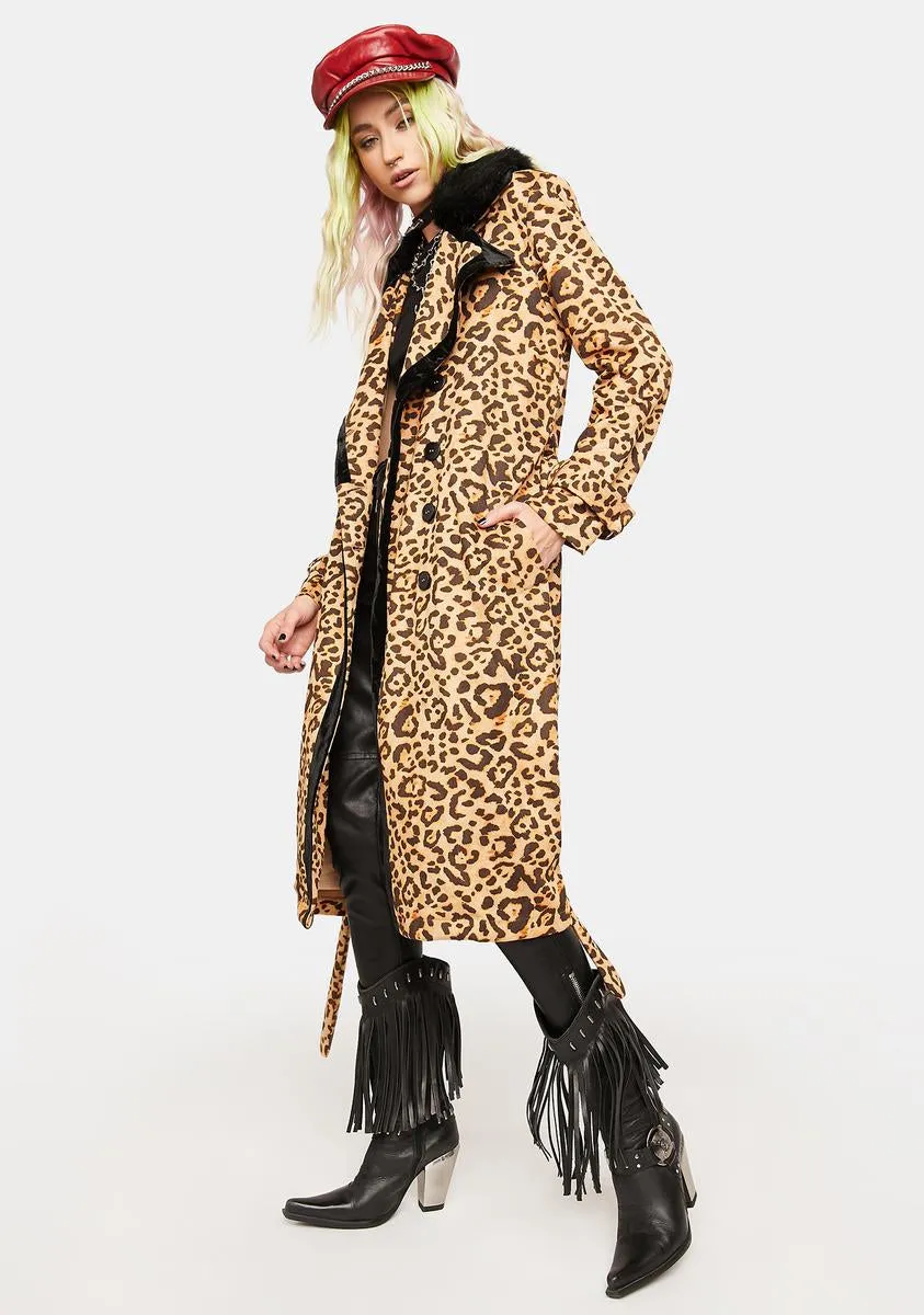 Noir Little By Little Leopard Print Jacket