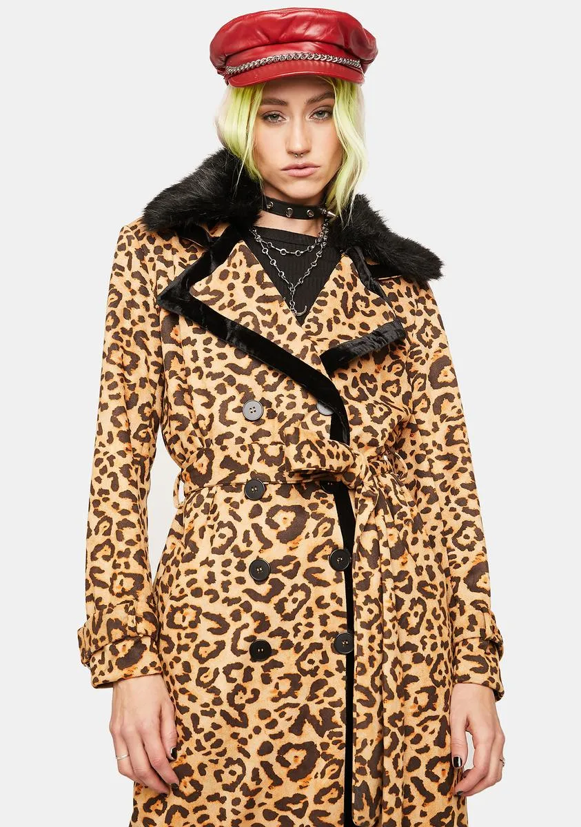 Noir Little By Little Leopard Print Jacket
