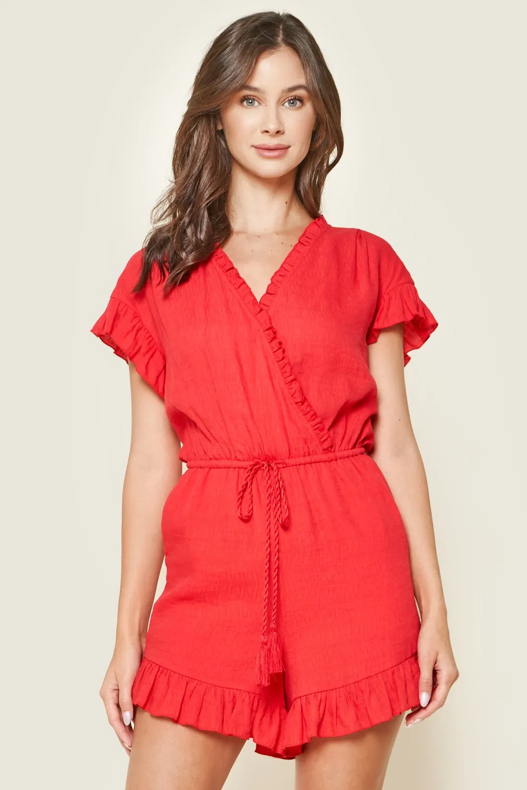 Oliver Tassel Tie Romper