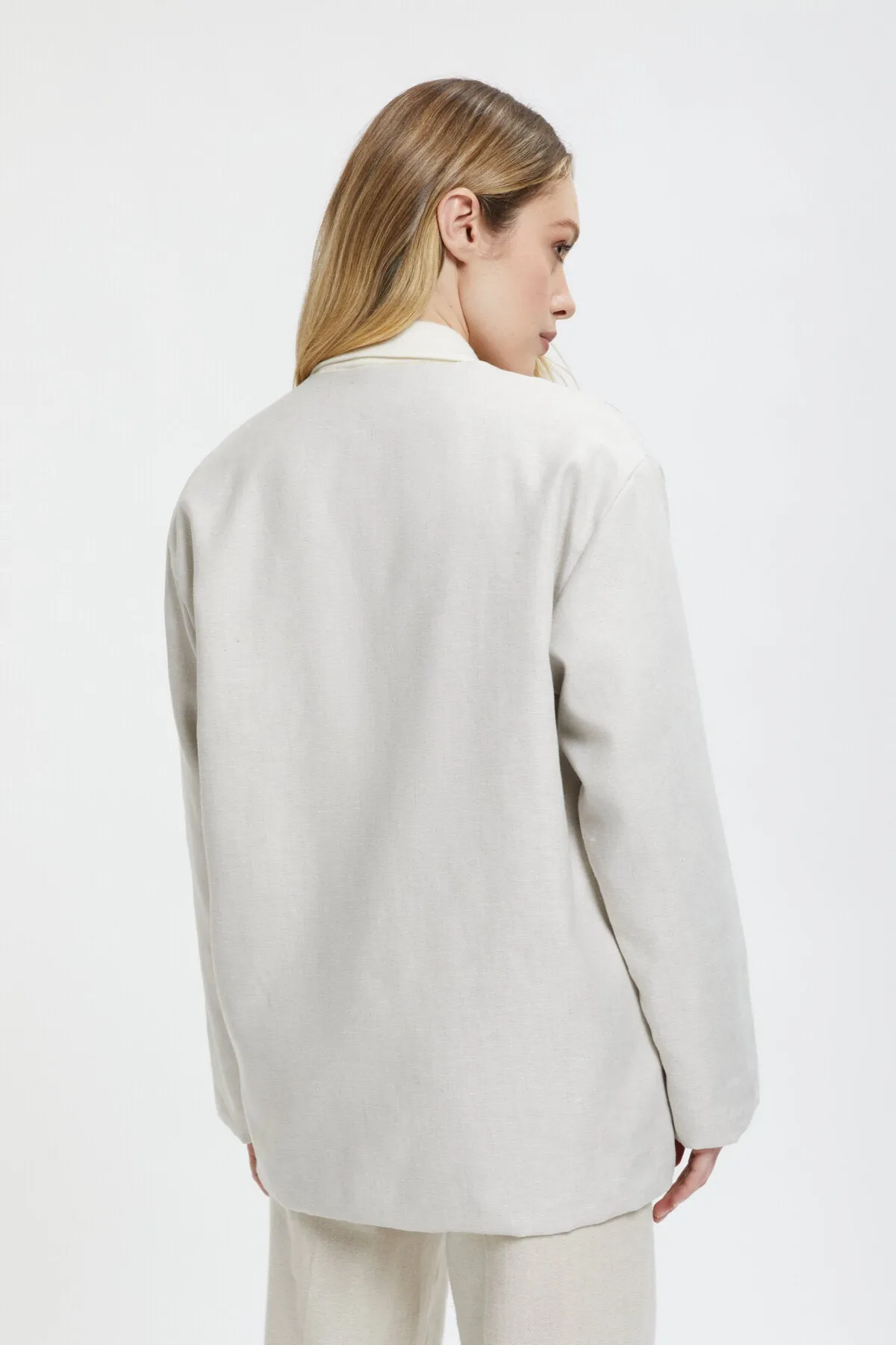 Oversized Chia Linen Blazer
