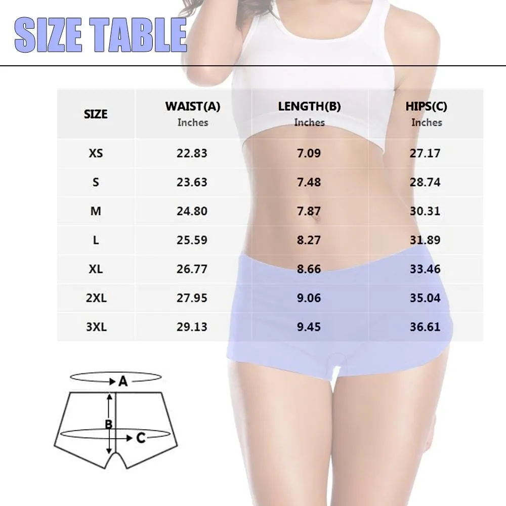 Personalized Name Women's Underwear Custom This Ass Women's Boyshort Panties