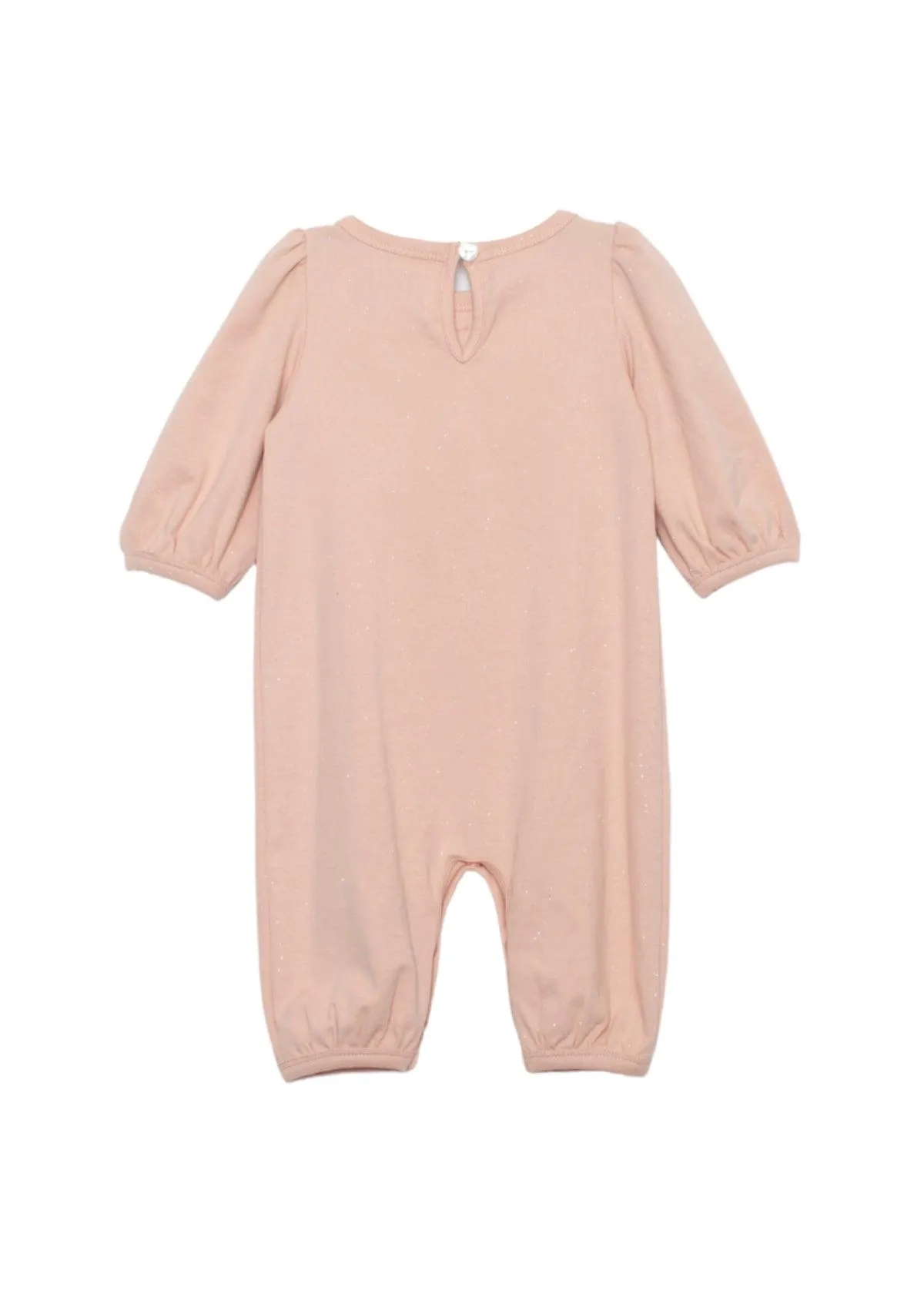 Pink Pearl Sparkling Knit Romper