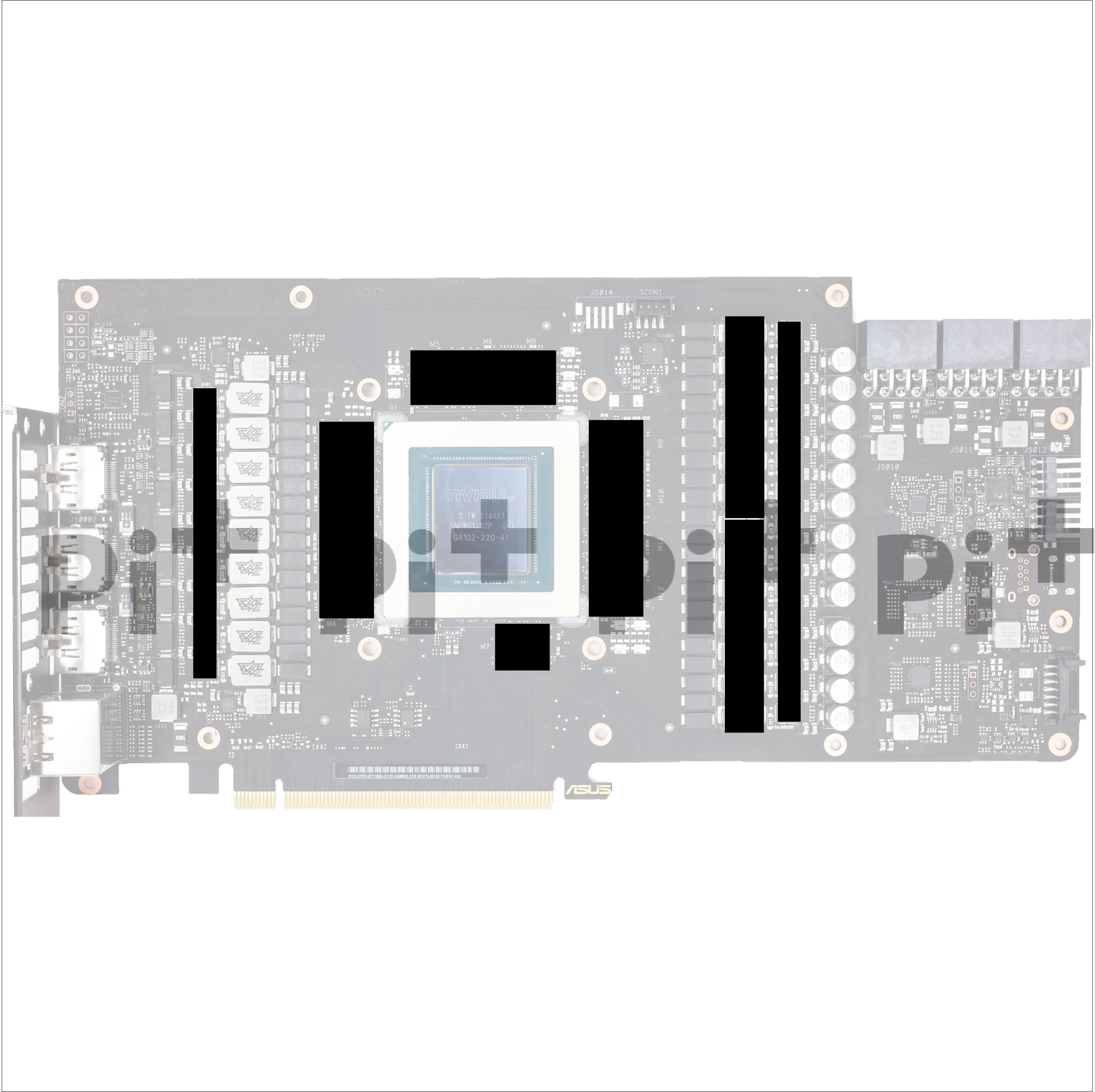 Pre-Cut Thermal Pads for Asus 3090 STRIX ( Higher Quality Thermal Pad )