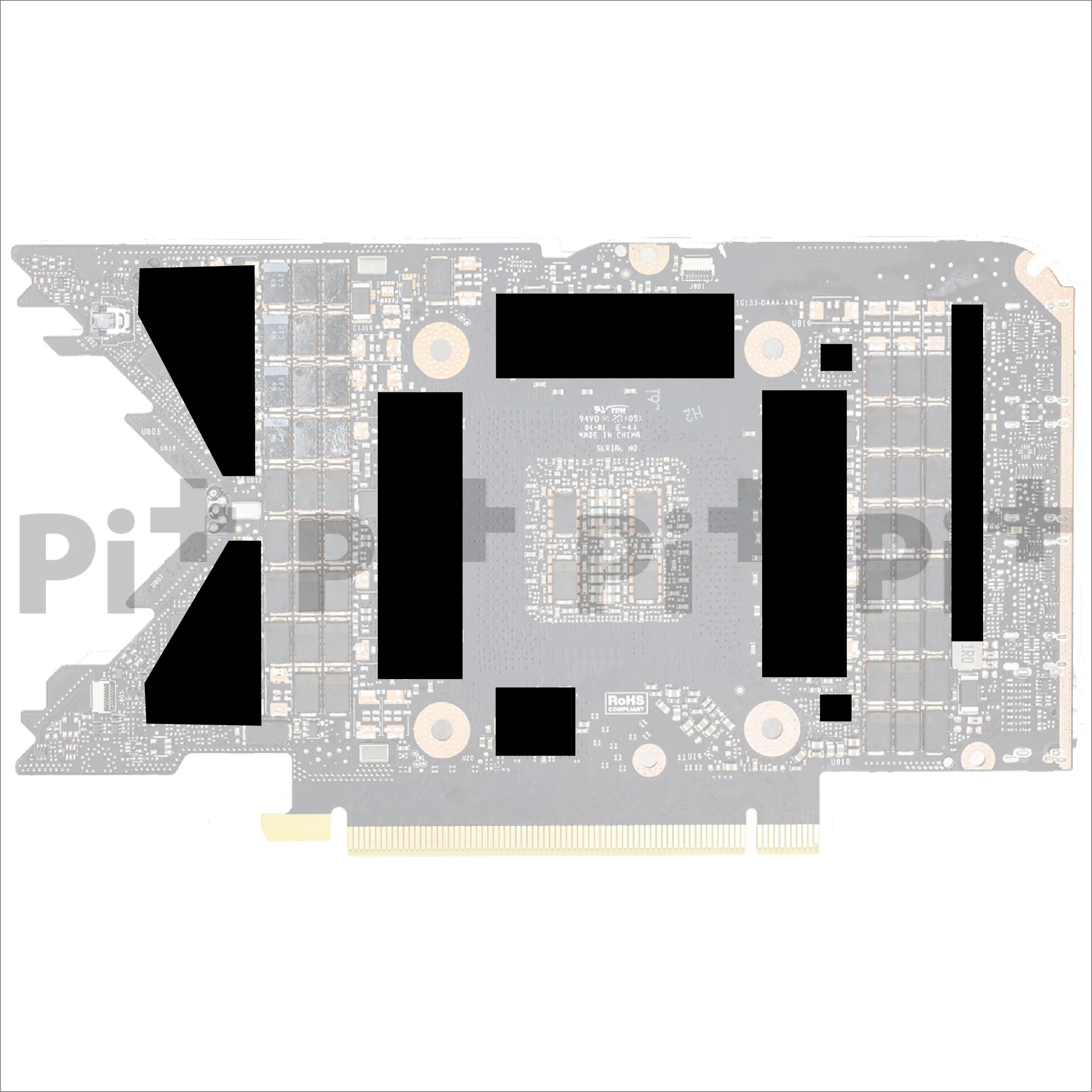 Pre-Cut Thermal Pads for Nvidia 3080 / 3080 TI FE (Founders Edition) ( Higher Quality Thermal Pad )