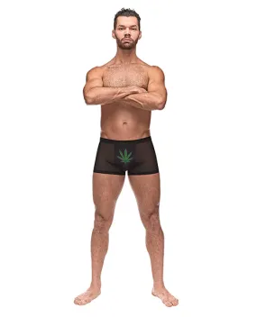 Private Screening Micro Mesh & Modal Pot Leaf