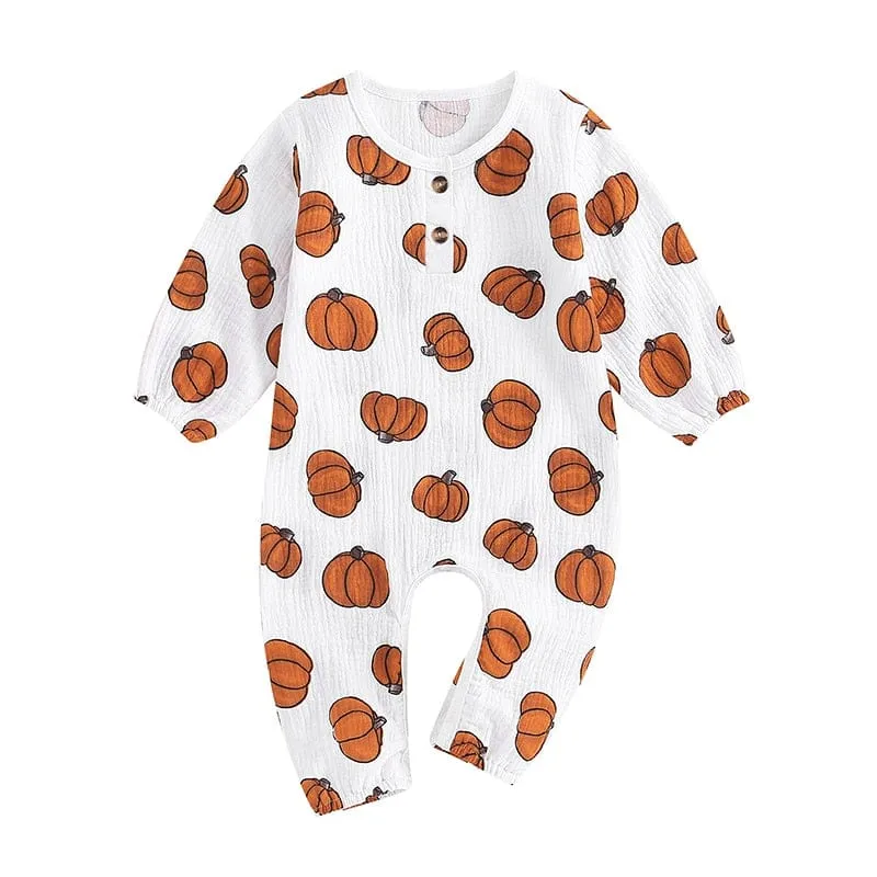 "Pumpkin Baby" Baby's Romper