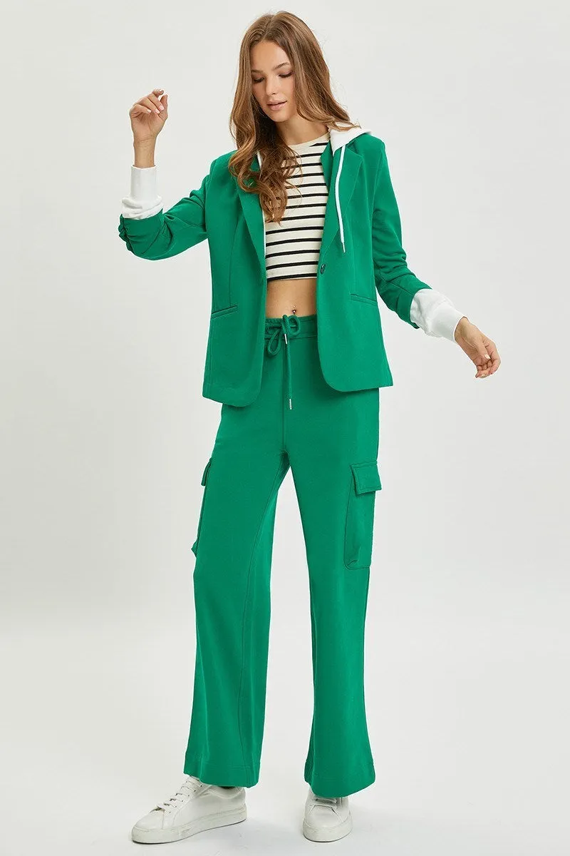 Risen Blazer with Hoodie and Pants Suit