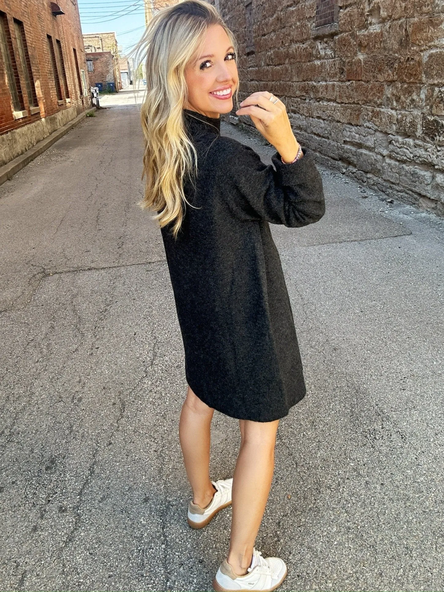 Sadie & Sage Carson High Neck Sweater Dress