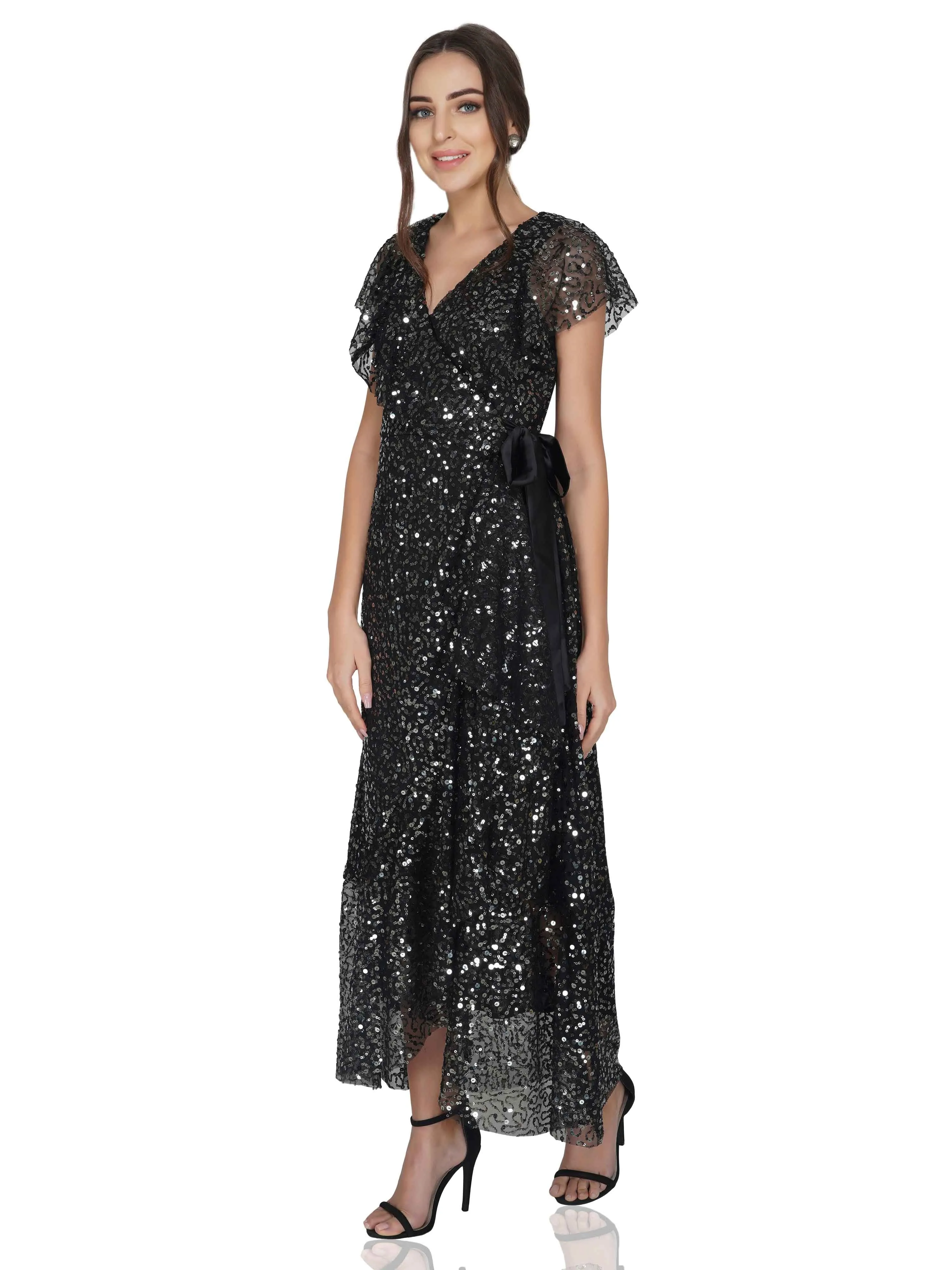 Sequin Ankle Length Wrap