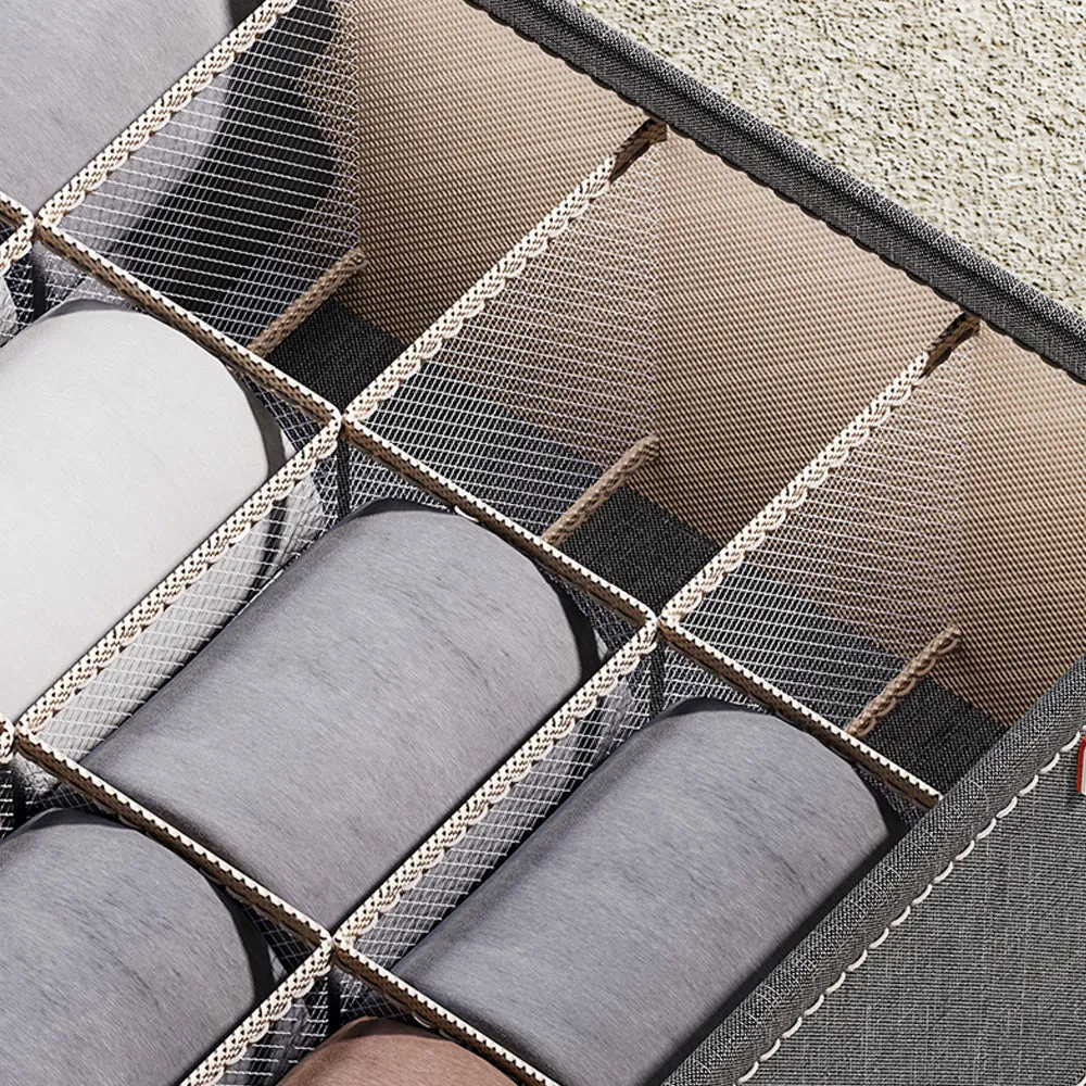 Set of 3pcs Storage Box Bra Underwear Closet Organizer Drawer Divider Kit